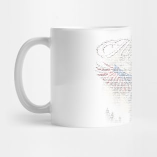 American flag Typographic eagle Mug